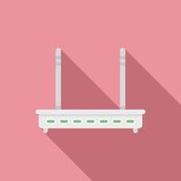 Router modem icon flat vector. Wifi internet vector