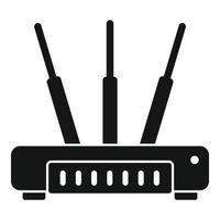 vector simple de icono de módem de computadora. router de wifi