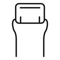 Led diode icon outline vector. Light semiconductor vector