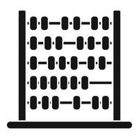 Etching abacus icon simple vector. Math toy vector