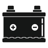 New car battery icon simple vector. Full energy vector