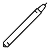 Writing pen icon outline vector. Ink signature vector