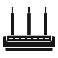 Router modem icon simple vector. Wifi internet vector