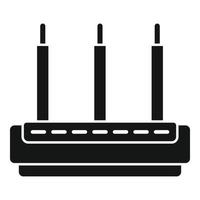 Router modem icon simple vector. Wifi internet vector