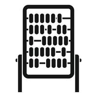 Abacus calculator icon simple vector. Math toy vector