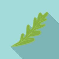 Rucola spice icon flat vector. Salad plant vector