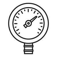 Manometer device icon outline vector. Gas gauge vector