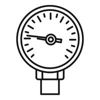 Bar manometer icon outline vector. Control device vector