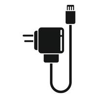 vector simple del icono del cargador de batería. recargar teléfono inteligente