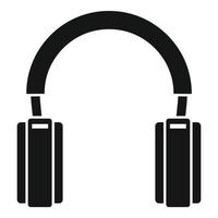 Support center headset icon simple vector. Headphone microphone vector