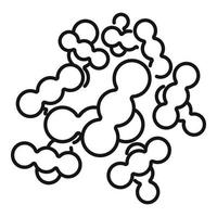 Prebiotic microbe icon outline vector. Bacteria probiotic vector