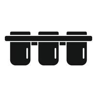 Fridge ice cube tray icon simple vector. Form container vector