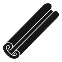 Cinamon roll icon simple vector. Cinnamon stick vector