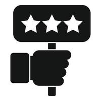 Banner feedback icon simple vector. Product review vector