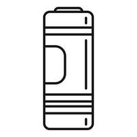 Full cell battery icon outline vector. Phone energy vector