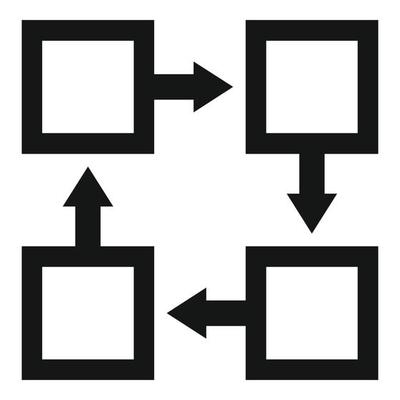Adapt skill icon simple vector. Business change