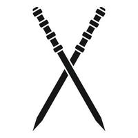 Bamboo toothpick icon simple vector. Tooth pick vector