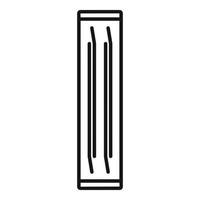 Toothpick package icon outline vector. Tooth pick vector