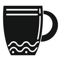 taza de cerámica icono vector simple. taza de café