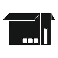 Project box icon simple vector. Storage box vector