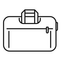 Men laptop bag icon outline vector. Case purse vector