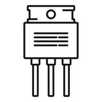 Power voltage regulator icon outline vector. Electric stabilizer vector