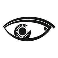 vector simple de icono de salud ocular. mirada de visión