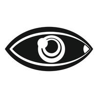 vector simple de icono de ojo brillante. mirar la forma