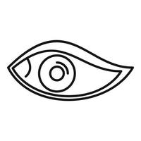 Open eye icon outline vector. View look vector