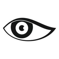 Male eye icon simple vector. View look vector