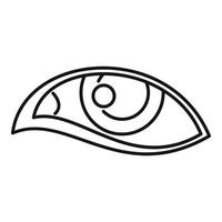 Lens eye icon outline vector. Vision look vector