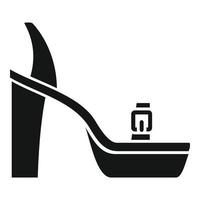 Feet sandal icon simple vector. Summer shoe vector