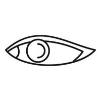 Eyelash eye icon outline vector. Sight view vector