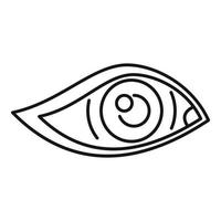 Eye view icon outline vector. Look vision vector