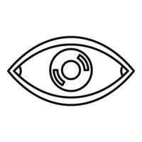 Eye vision icon outline vector. View look vector