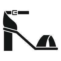 Casual sandal icon simple vector. Woman footwear vector