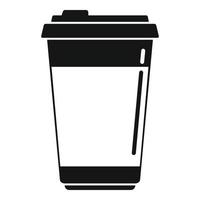 vector simple de icono de taza de café con leche. bebida exprés