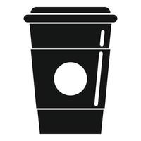 Milk coffee cup icon simple vector. Morning bean vector