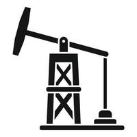 Petrol tower extract icon simple vector. Earth disaster vector