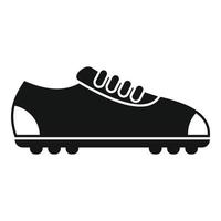 vector simple de icono de zapatillas de fútbol. zapato deportivo