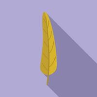 Autumn leaf icon flat vector. Fall maple vector