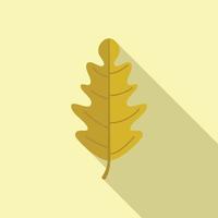 New leaf tree icon flat vector. Fall maple vector