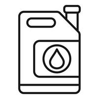 Oil canister icon outline vector. Earth climate vector