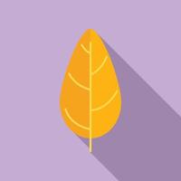 Autumn red leaf icon flat vector. Fall maple vector