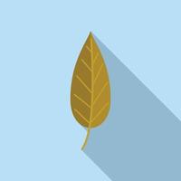 vector plano de icono de hoja de otoño. árbol de otoño