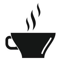 vector simple de icono de taza de café caliente. bebida de agua