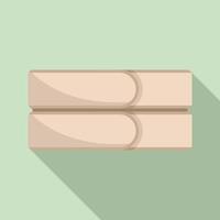 Bandage icon flat vector. Broken fracture vector