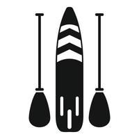 Sup paddleboard icon simple vector. Paddle board vector