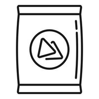 Snack bar pack icon outline vector. Granola energy vector