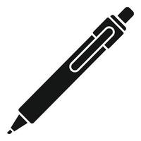 vector simple de icono de marcador de tinta. pluma de firma